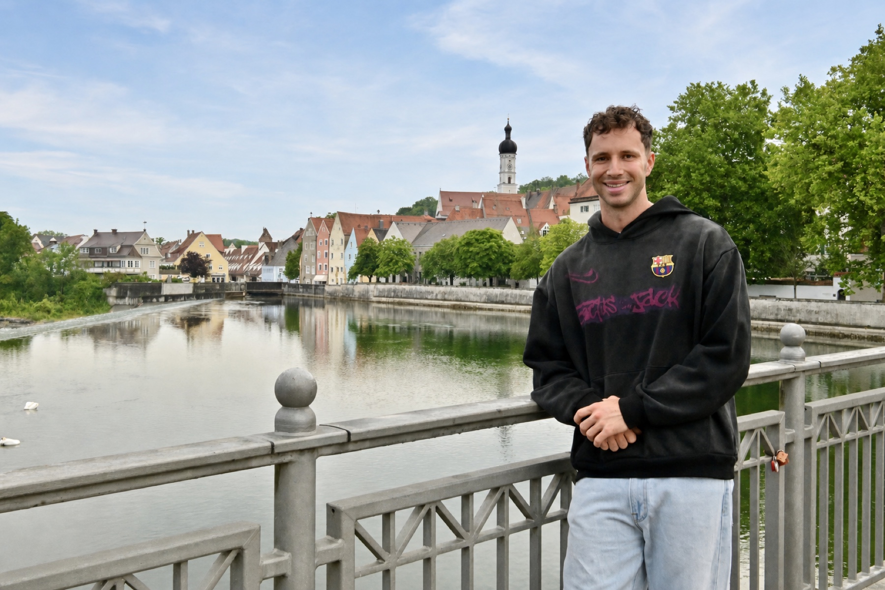 Creighton Braun am Lech vor der Landsberger Altstadt