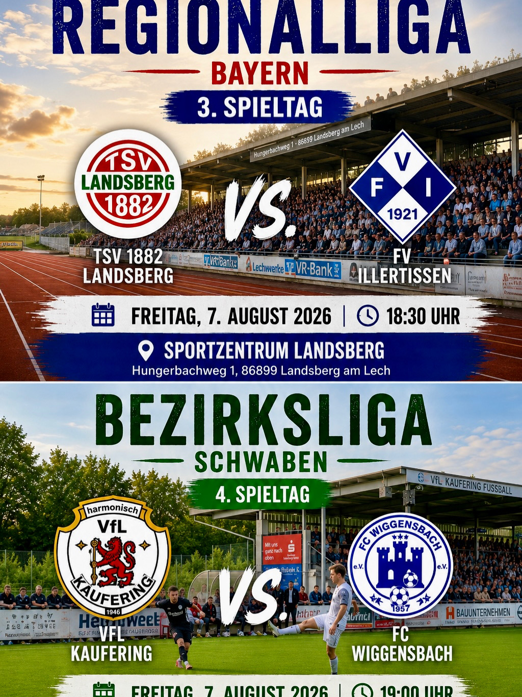 Landsberg und Kaufering zur gleichen Zeit